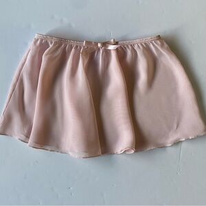 Pink Ballet Skirt Size 6 6X Small Elastic Waist EUC Dance Glowy Girls Sheer
